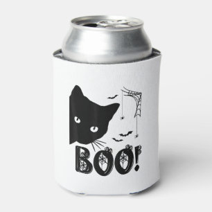 Cat Boo! Funny Hiding Peekaboo Beängstigend Hallow Dosenkühler