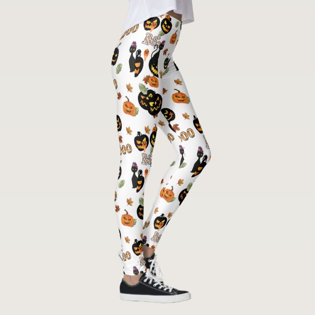 Cat Boo Halloween Leggings (Rechts)