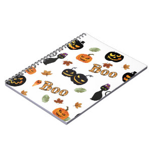 Cat Boo Halloween Notizblock