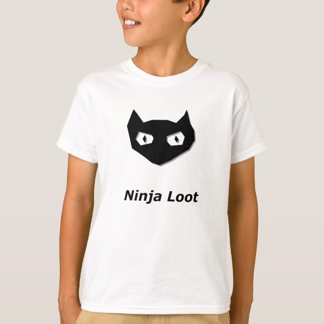 Cat Boo Ninja Loot T-Shirt (Vorderseite)