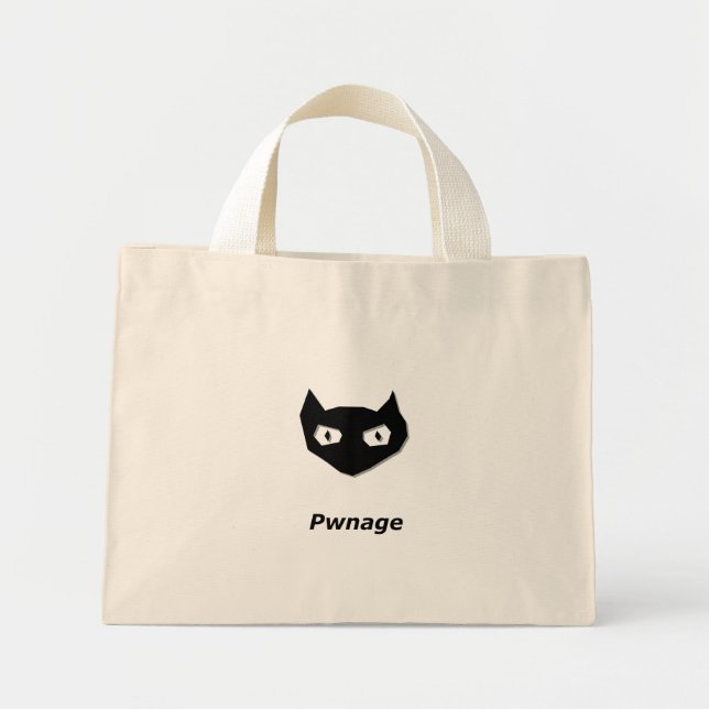 Cat Boo Pwnage Mini Stoffbeutel (Vorne)