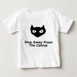 Cat Boo tritt weg vom Catnip Baby T-shirt