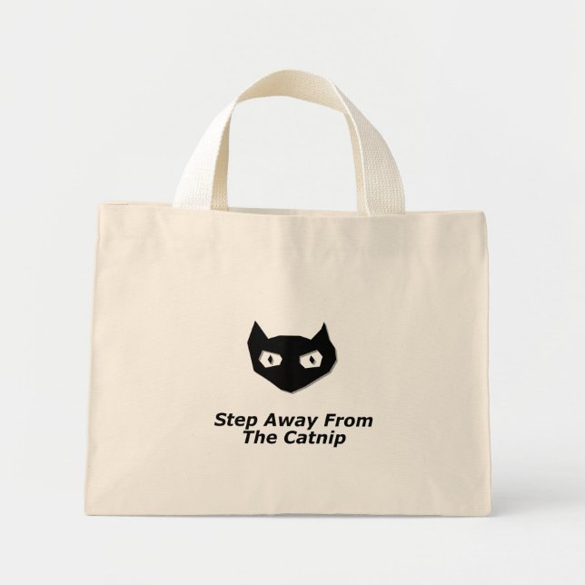 Cat Boo tritt weg vom Catnip Mini Stoffbeutel (Vorne)