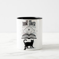Cat & Book Lover Tasse