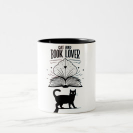 Cat & Book Lover Tasse