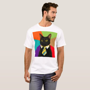 Cat-Boss in Krawatte T-Shirt