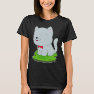Cat Bow-Krawatte T-Shirt