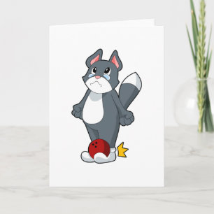 Cat Bowling Bowling ball Karte