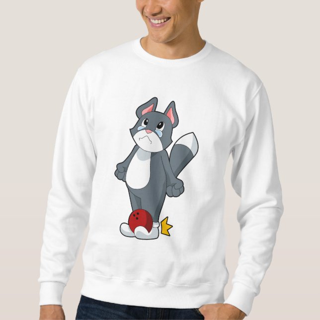 Cat Bowling Bowling ball Sweatshirt (Vorderseite)