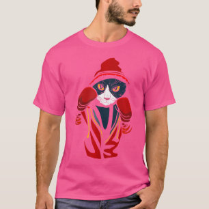 Cat Boxing Creative Animal Lovers Cool Boxer T-Shirt