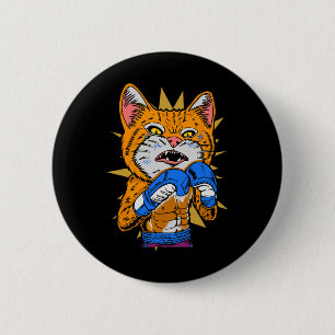 Cat Boxing Kitten Boxhandschuhe Boxer Funny Cat Me Button