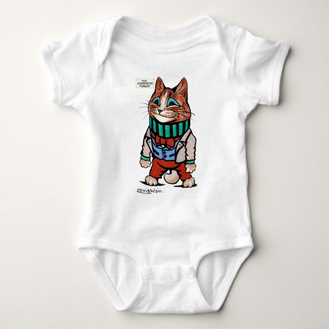 Cat boy, Louis Wain Baby Strampler (Vorderseite)