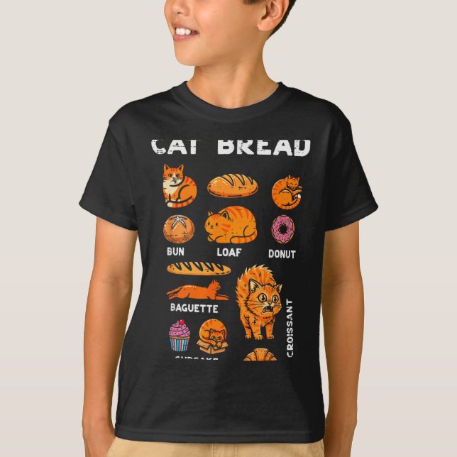 Cat Bread Bun Loaf Cute Kitten Kitty Food Pun Wome T-Shirt (Vorderseite)