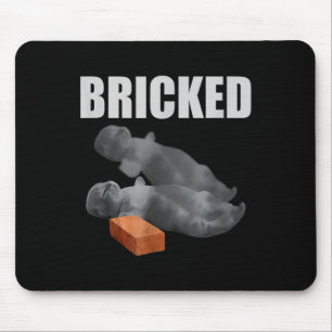 Cat Bricked Funny Knock Out Meme Albern Cats Sayi Mousepad