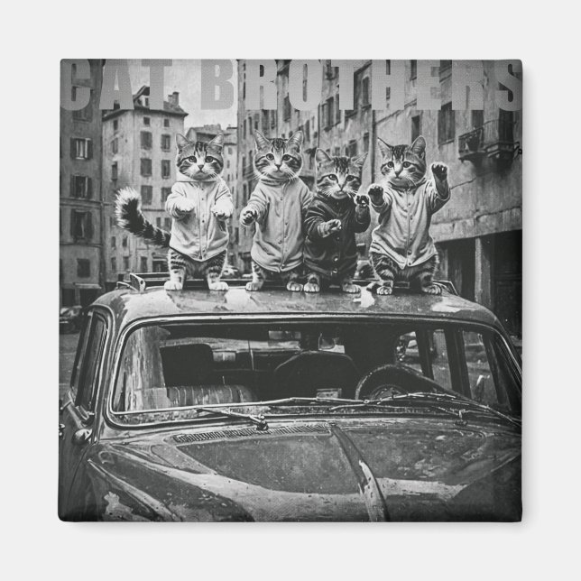 cat brothers magnet (Vorne)