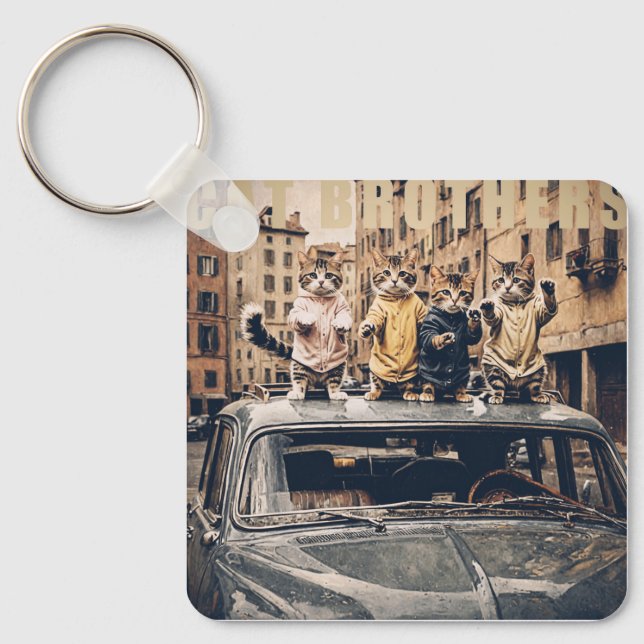 cat brothers schlüsselanhänger (Vorderseite)