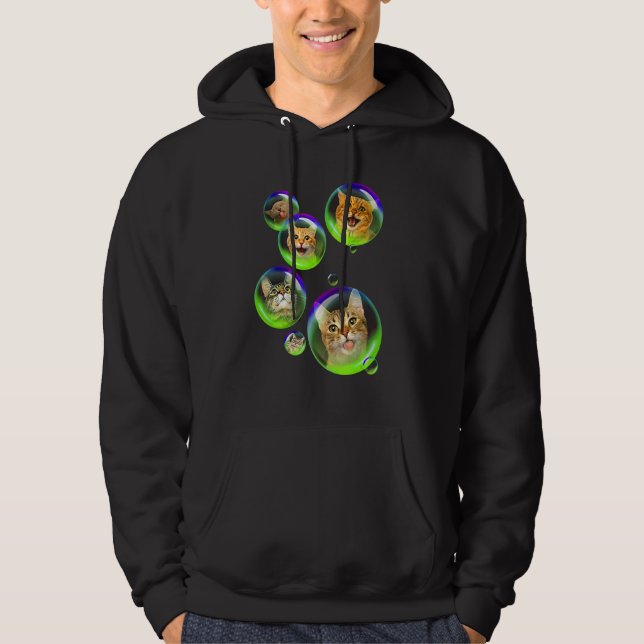 Cat Bubble Soap Gigapixel Kitty Cat Hoodie (Vorderseite)