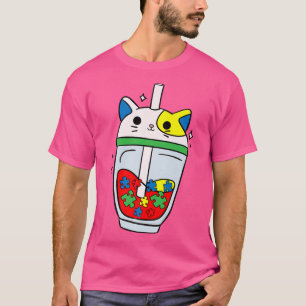Cat Bubble Tee Autismus Bewusstsein Niedlich Puzzl