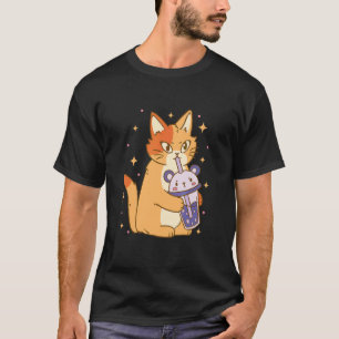 Cat Bubble Tee Cool Retro Spaß Seltsame Bizarre Ku