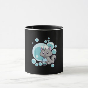 Cat Bubble Tee-Geschenk   Witziges Boba Tee Katzen Tasse