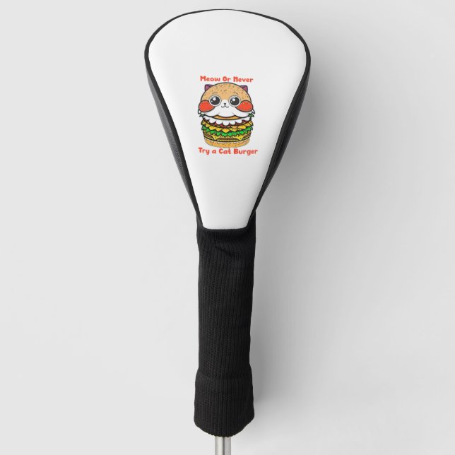 Cat Burger Golf Headcover (Vorderseite)