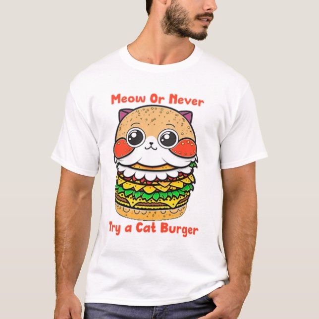 Cat Burger T-Shirt (Vorderseite)