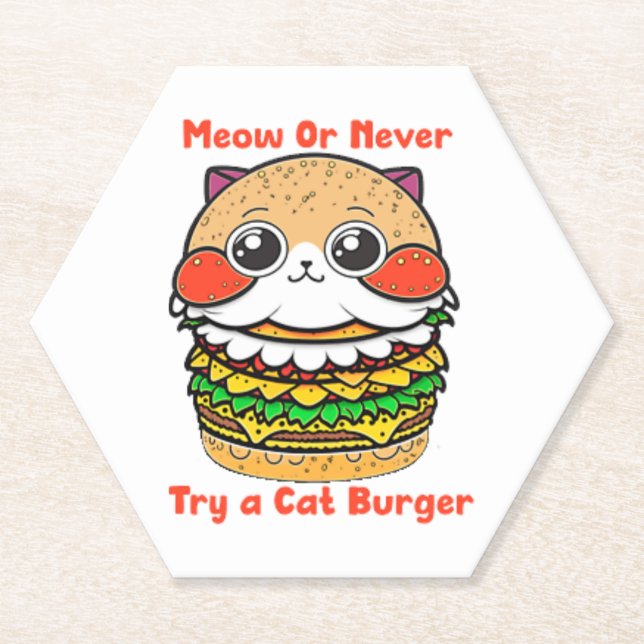 Cat Burger Untersetzer (Vorderseite)