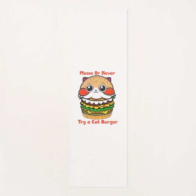 Cat Burger Yogamatte (Vorderseite)