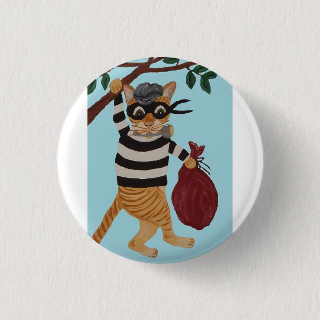 Cat Burglar Button (Vorderseite)