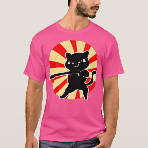 Cat Bushido Ronin Japanisch Samurai (2) T-Shirt