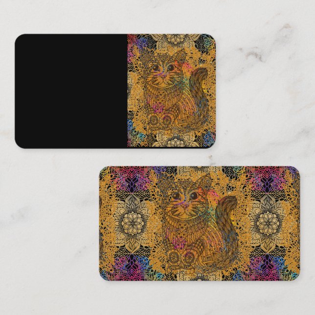 Cat Business Card Visitenkarte (Vorne/Hinten)