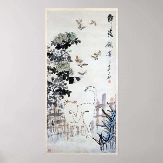 Cat & Butterfly, XuGu (Zhu Huairen) Poster (Vorne)