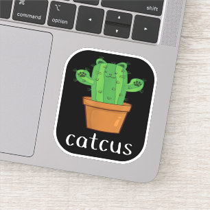 CAT CACTUS - CATCUS Funny Cat Aufkleber