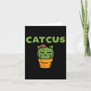 Cat Cactus Niedlich Sukkulente Pflanze Kitten Wome Karte