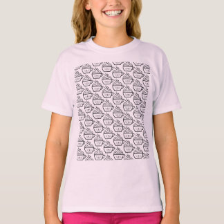 Cat Café Muster T-Shirt