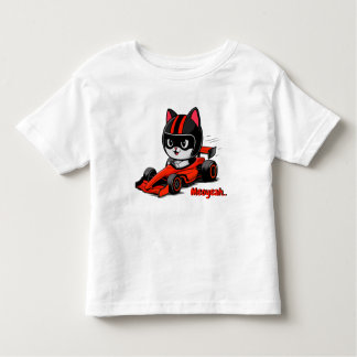 Cat Car Racing Kleinkind T-shirt