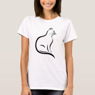 Cat Caricature T - Shirt