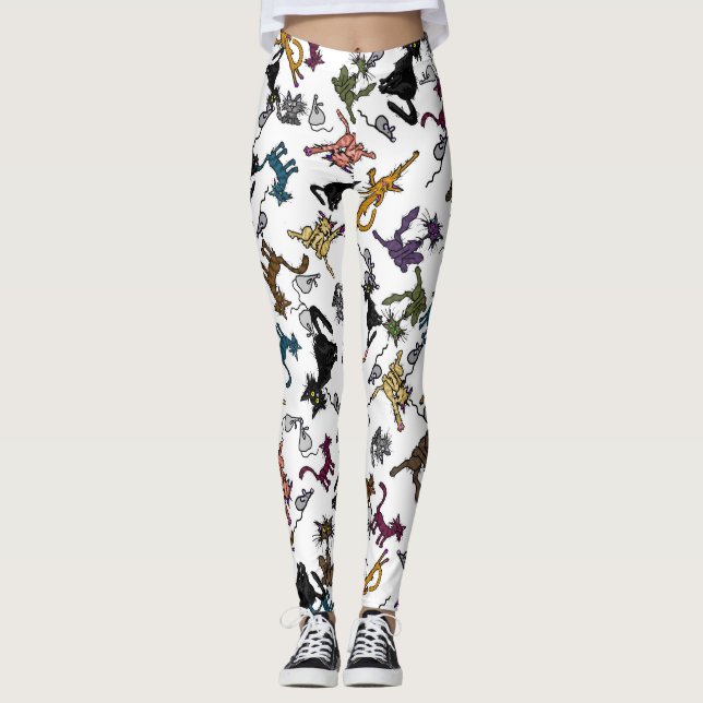 Cat Cartoon Leggings (Vorderseite)