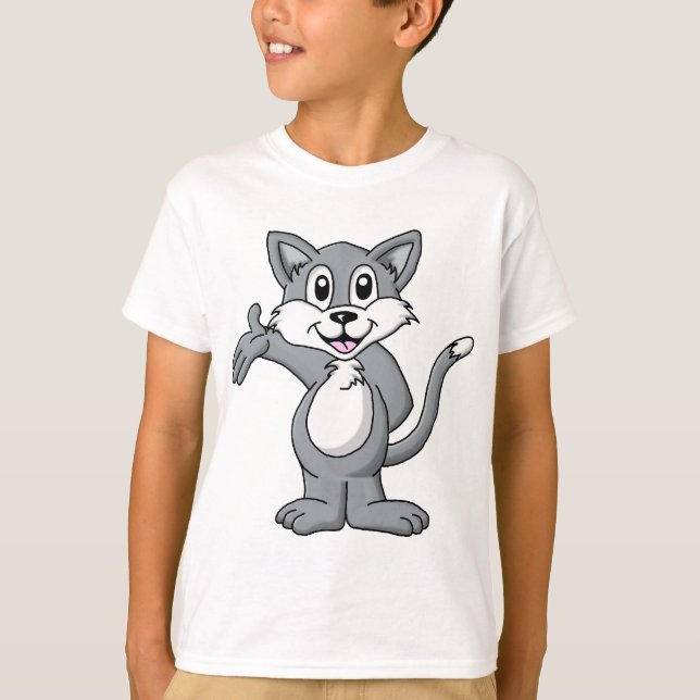 Cat Cartoon T-Shirt (Vorderseite)