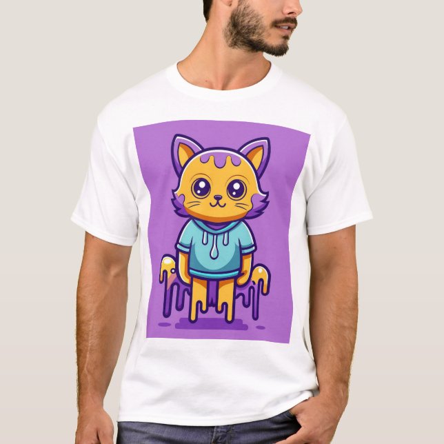 cat cartoon T-Shirt (Vorderseite)