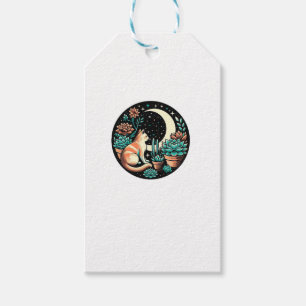 Cat Celestial Mystical Sukkulente Pflanze Hexe Ret Geschenkanhänger