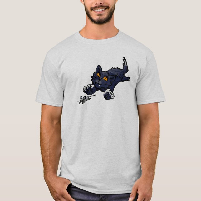 Cat Chasing Mouse Light TShirt (Vorderseite)