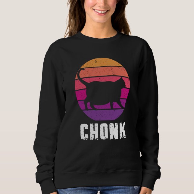 Cat Chonk Cats Cat Mom Cat Dad Cat Sweatshirt (Vorderseite)