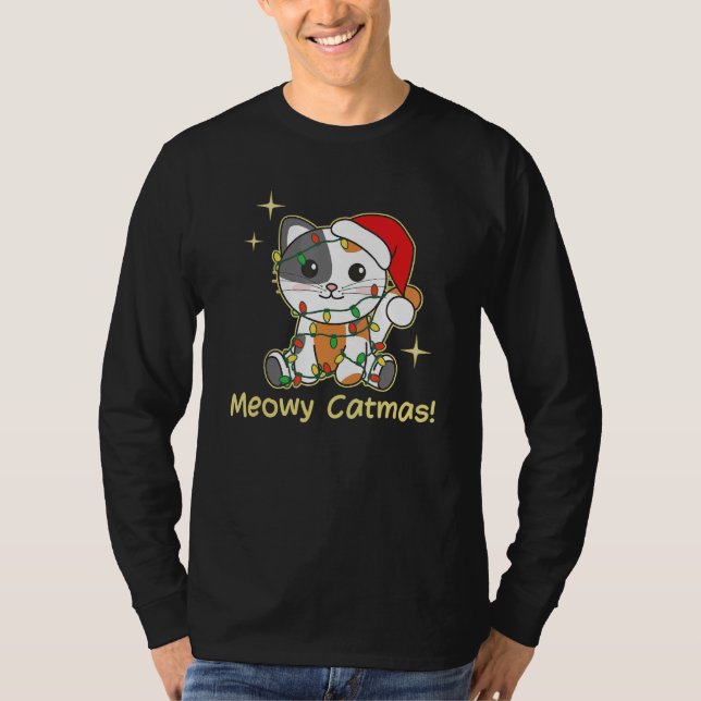 Cat Christmas Animals Cute Cats Meowy Catmas 9 T-Shirt (Vorderseite)