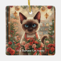 Cat Christmas Blume durch Blumenpapier