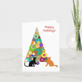 Cat Christmas Card "Gloria in Excelsis BCC" Feiertagskarte