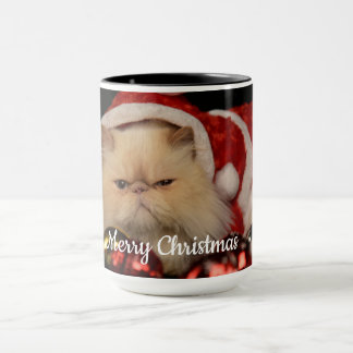 Cat Christmas Custom Foto Tasse