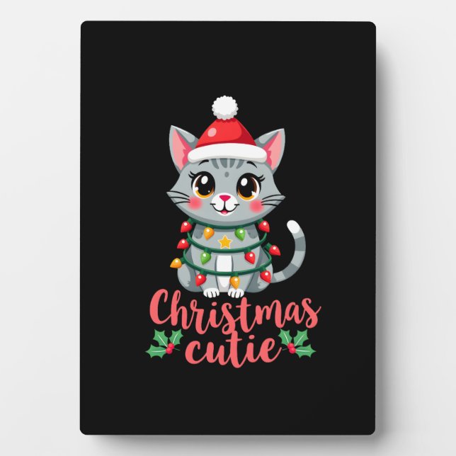 Cat Christmas Cutie Cats Christmas T-Shirt for Men Fotoplatte (Vorderseite)
