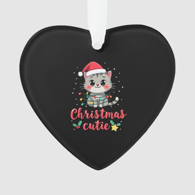 Cat Christmas Cutie Cats Christmas T-Shirt for Men Ornament (Vorderseite)