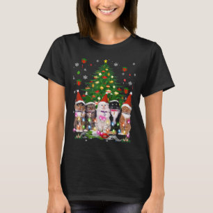 Cat Christmas Funny Meowy Weihnachtsbaum Katze T-Shirt